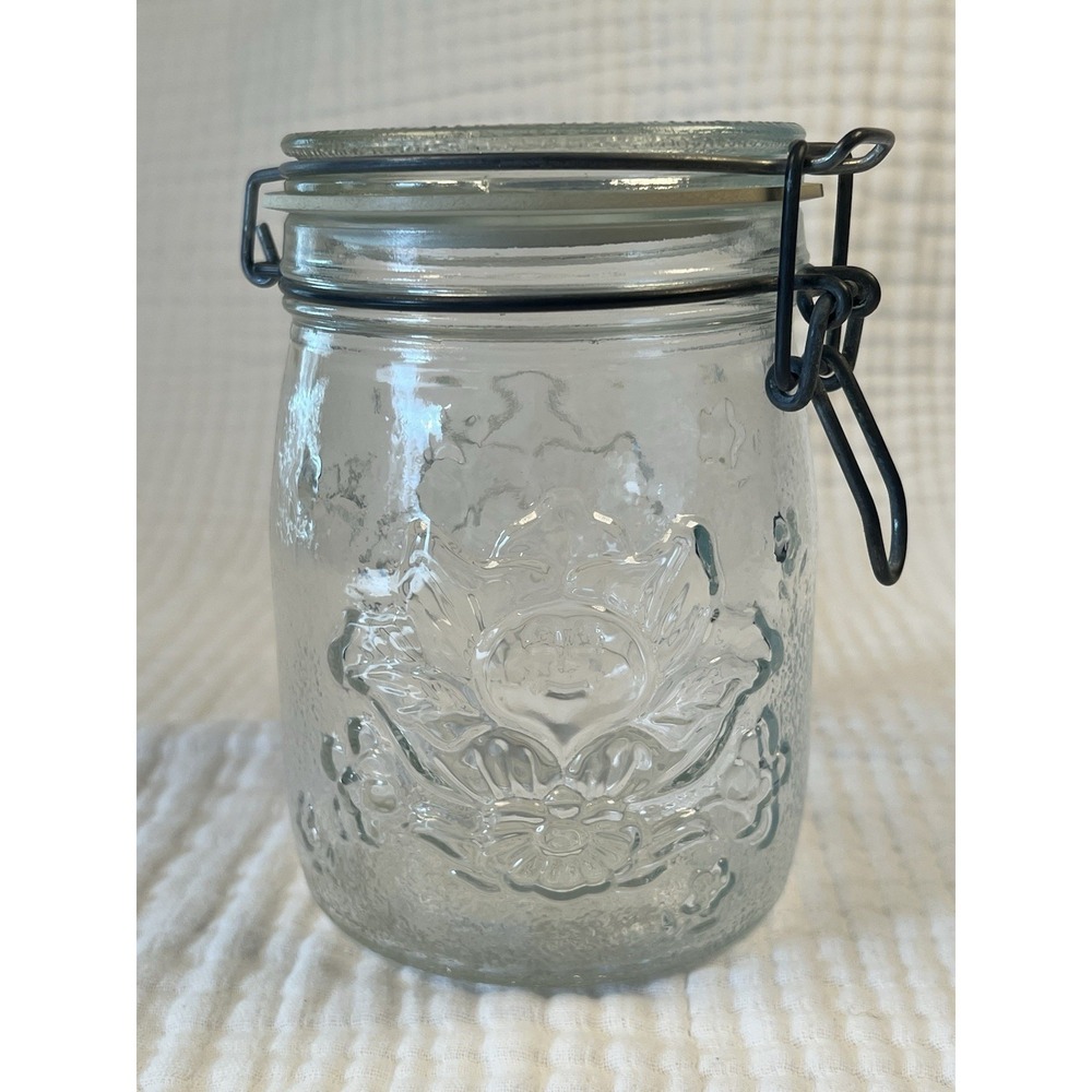 Vintage Jar Wheaton Glass Mason Cabbage Patch Kids Candy Clip Top 1984